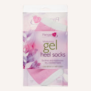One pair of Pamper Me Moisturizing Gel Heel Socks. Soothes and moisturizes dry, cracked heels. Use alone or with lotion.
